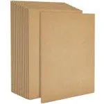 Bright Creations 0.25" Thick Blank MDF Chipboard Sheets for Painting, Arts and Crafts (8 x 10 in, 12 Pack)