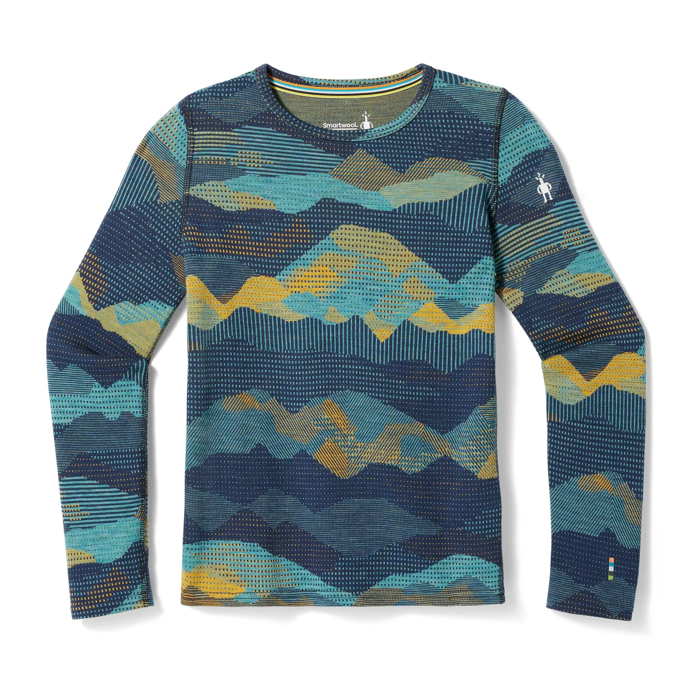 Smartwool Kids Thermal Merino Base Layer Crew Blueberry Mtn