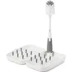 Compact Travel Drying Rack with Bottle Brush - Gray