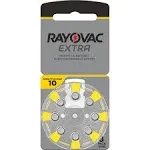 Rayovac Extra Hearing Aid Batteries, Size 10 (80 Total Batteries)