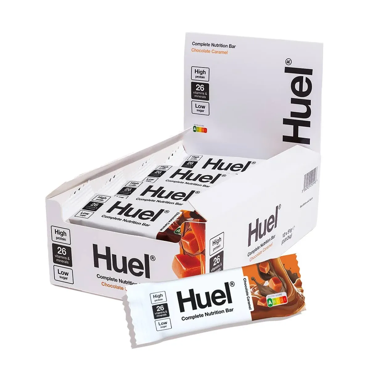 Huel Complete Nutrition Vegan Protein Bars Chocolate 13g Protein, 27 Vitamins and Minerals