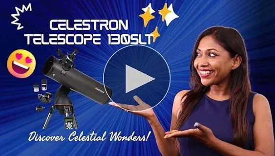 Celestron - NexStar 130SLT Computerized Telescope - Compact and Portable - Newtonian Reflector Optical Design - SkyAlign Technology - Computerized Hand Control - 130mm Aperture