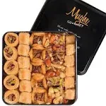 Mughe Gourmet Luxury Baklava Pastry Gift Box Fresh Turkish Pistachio Baklawa Halal Snack Sweets 1.65lbs/750g/52pc