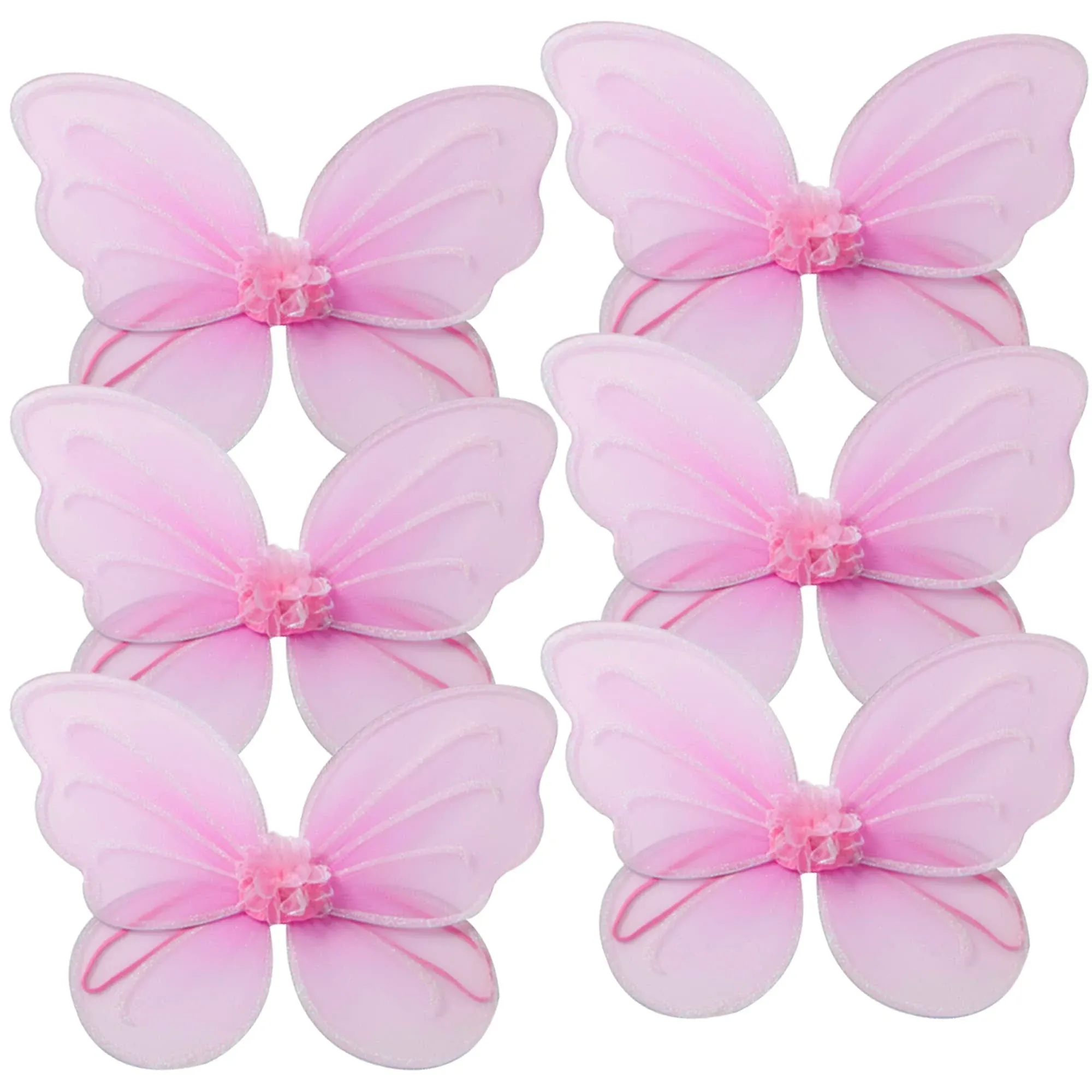 Girls Butterfly, Fairy, and Angel Wings for Kids 6 Pack