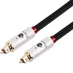 BOAACOUSTIC HiFi Fiber Optical Audio Cable, Toslink Cable Male to Male (S/PDIF) - 3.2ft/1M