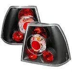 1999-2005 Volkswagen Jetta Altezza Tail Lights (Matte Black Housing/Clear Lens)