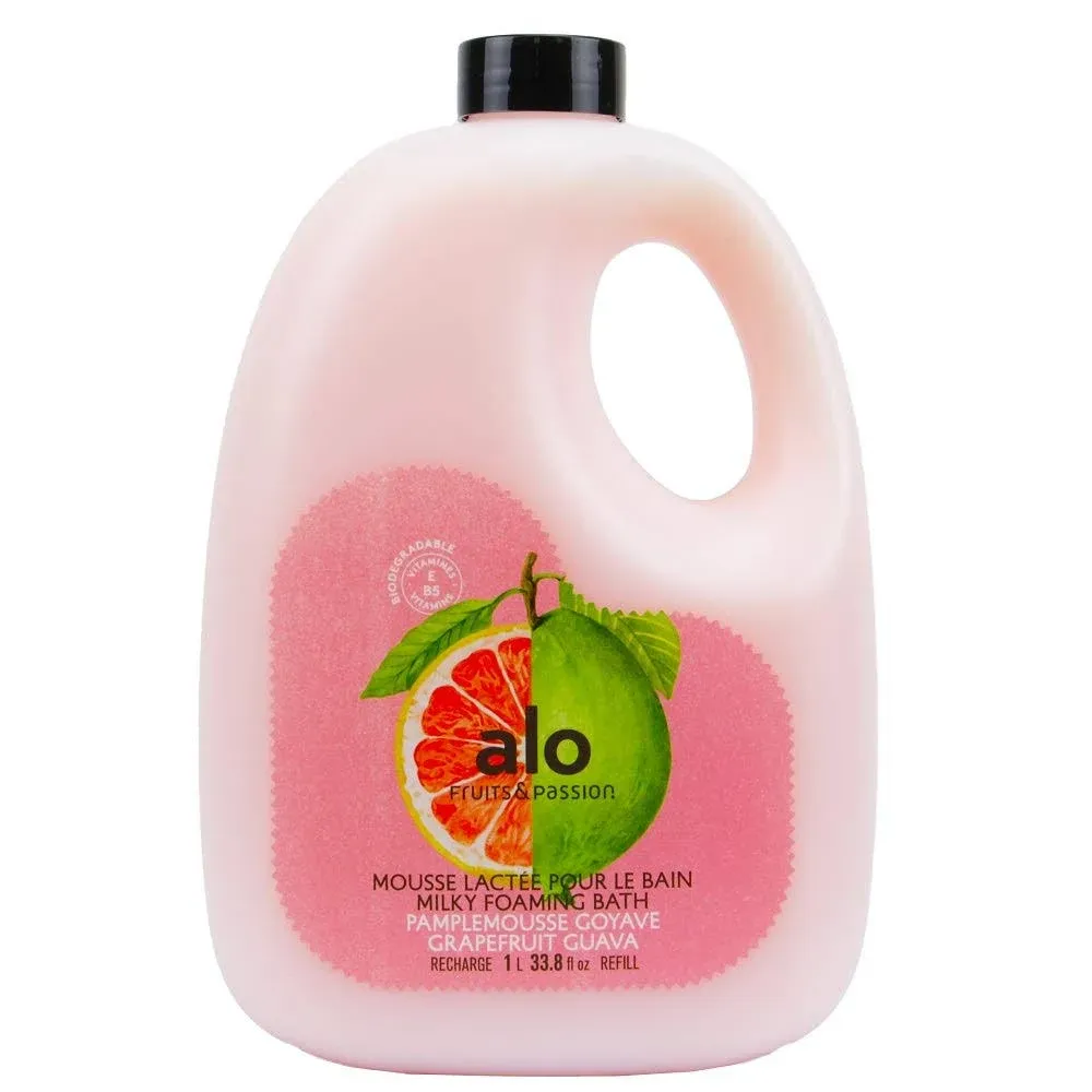 Fruits & Passion Alo Grapefruit Guava Milky Foaming Bath Soap Refill 1 Liter