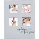 KeaBabies Sketch Baby First Years Memory Book (Dust Gray)