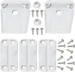 Igloo Cooler Plastic Parts Kit - 2 Latches, 3 Hinges, Latch Post & Screws