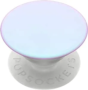 PopSockets 800496 PopGrip with Swappable Top Color Chrome Mermaid White