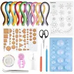 TUPARKA 19 Pcs Paper Quilling Kits 45 Colors 900 Strips Quilling Art Paper DIY Craft