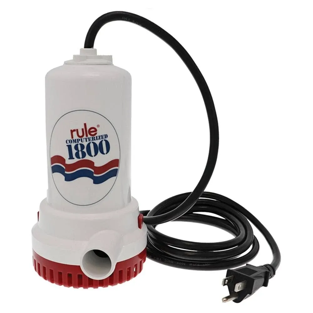 Rule A53 Series 1800 GPH Submersible Sump / Utility Pump, Corded, 110 Volt AC