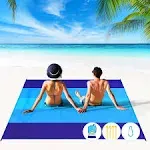 BYDOLL Beach Blanket 78\81\ 4-7 Adults Oversized Lightweight Waterproof Sandproof Beach Blanket Large Picnic Mat Beach Blanket for Beach Travel Camp