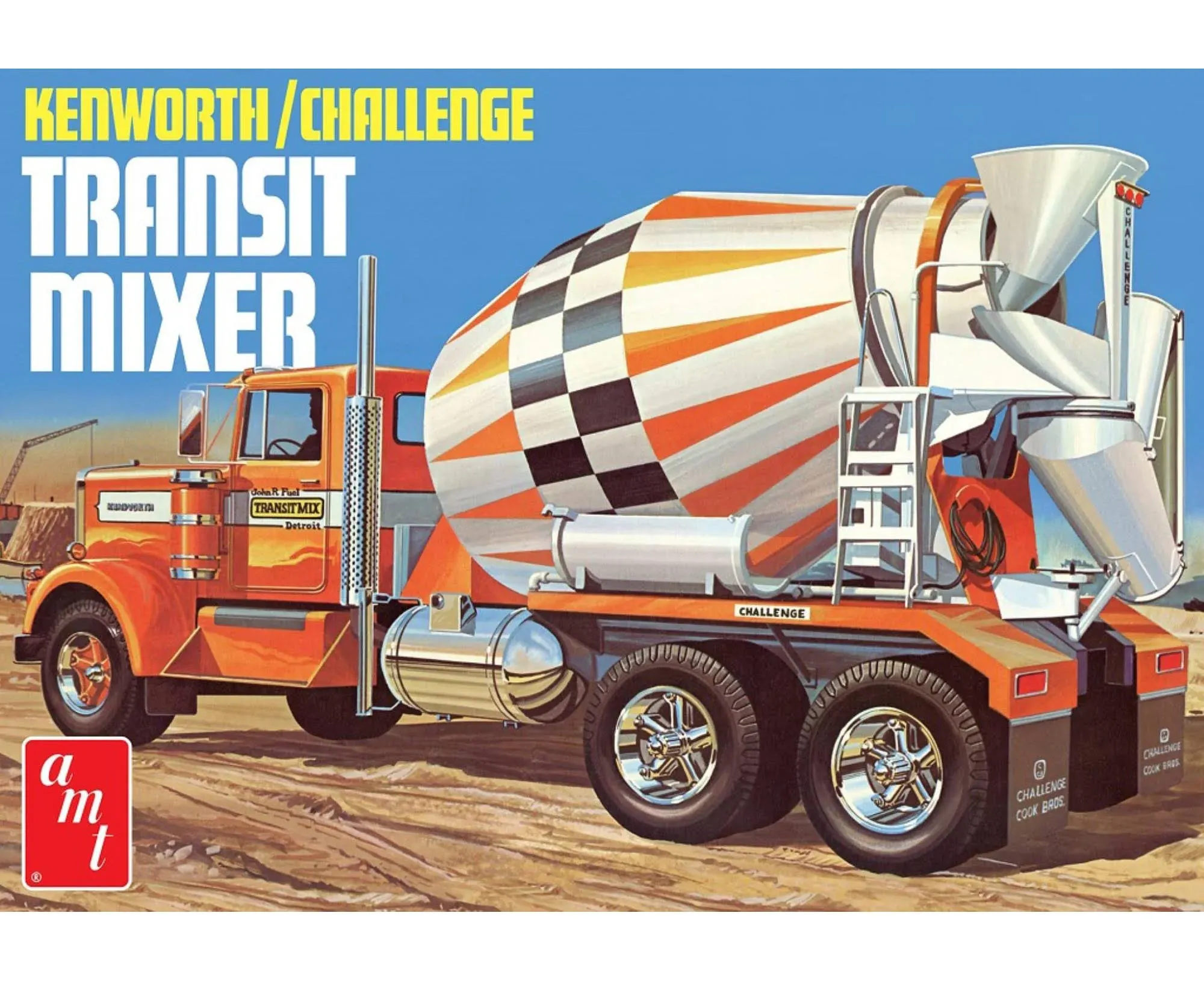 AMT 1/25 Kenworth Challenge Transit Cement Mixer AMT1215 Plastics Car/Truck