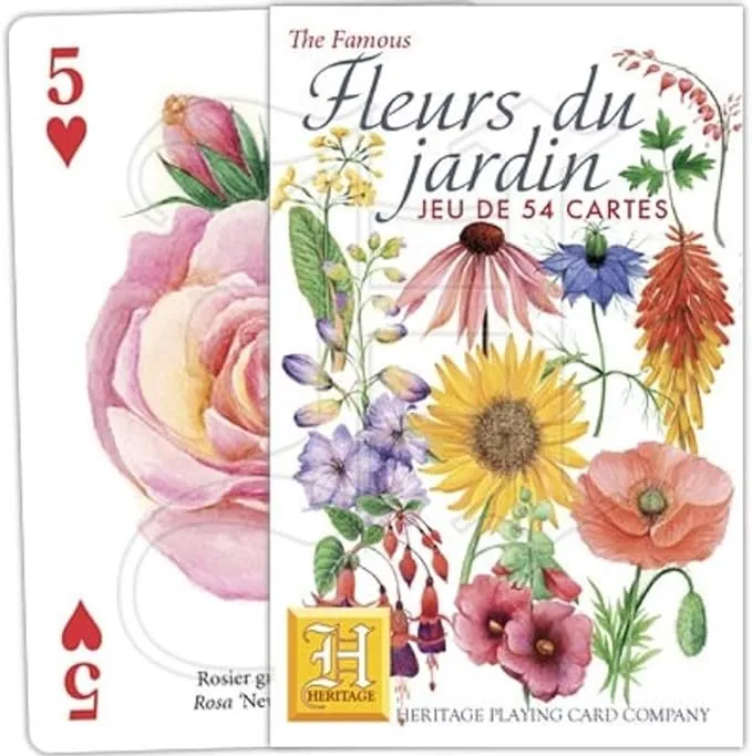 The Famous Cottage Garden Playing Cards from Heritage Playing Card Com