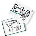 Wee Gallery Black and White Art Flash Cards for Babies, High Contrast Educational Animal Picture Cards, Baby Visual Stimulation, Brain and Memory Development in Infants and Toddlers - Woodland Animals