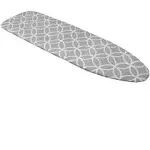 Westex Fancy Circles Heavy Duty Ironing Board Cover and Pad, Thick 3-Layer Stain Resistant Padding, Elasticized Skirt, Click-to-Close Fastener, 15 x 54 Inch (Board NOT Included, Cover ONLY)