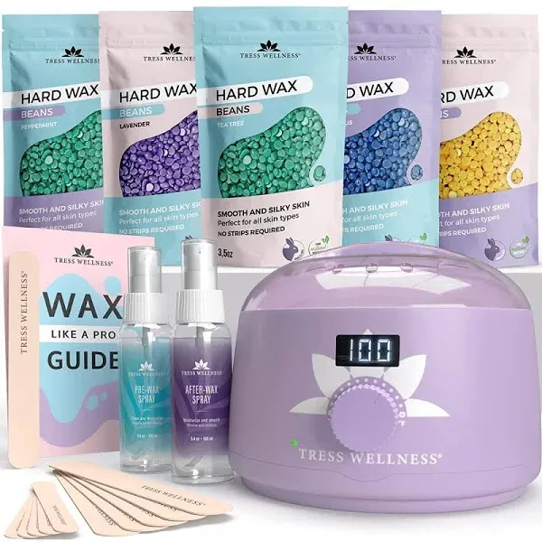 Waxing Kit for Brazilian Wax - Easy to Use - for Sensitive Skin - Digital Displa