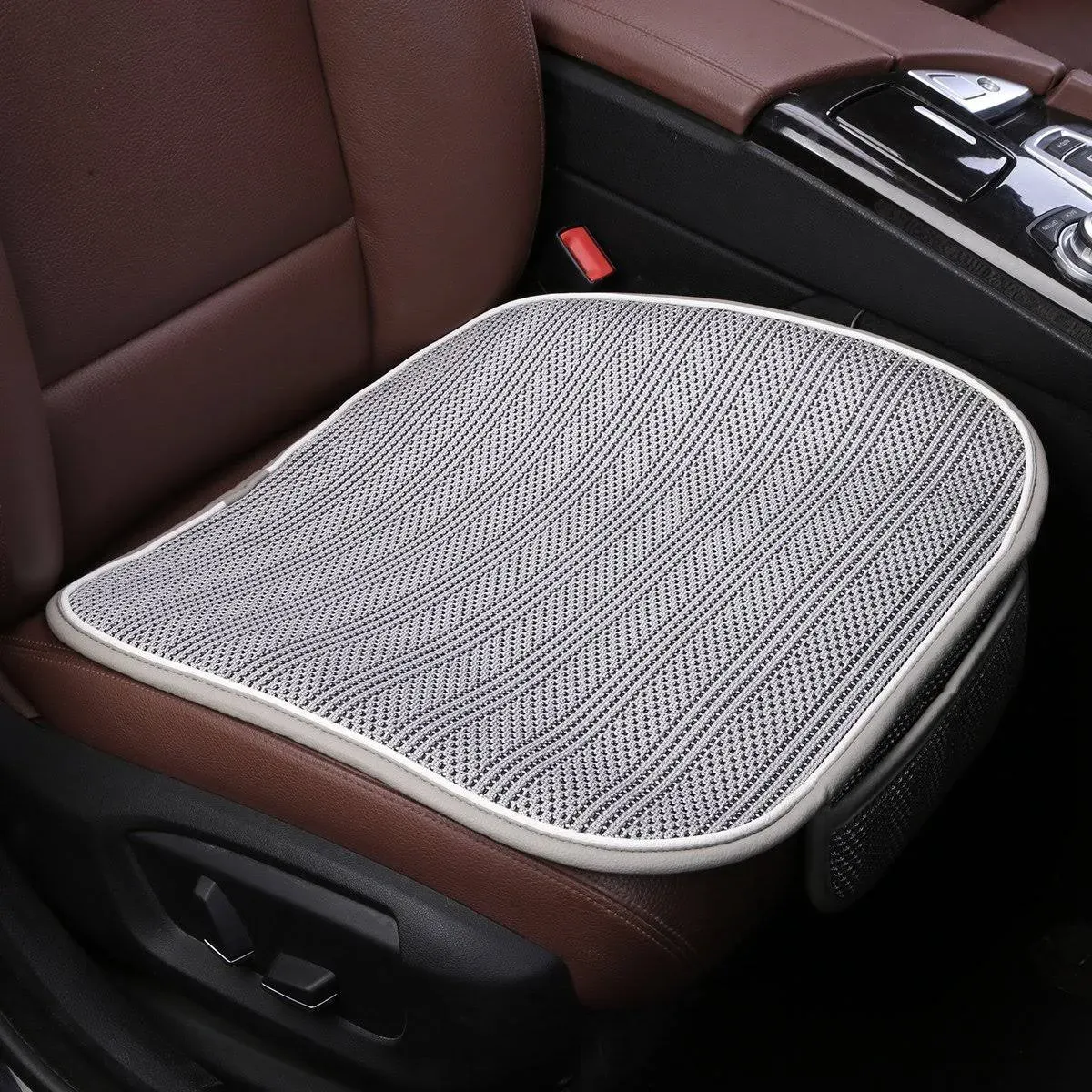 Car Seat Pad Cover,Breathable Comfort Front Drivers or Passenger Seat Cushion, Universal Auto Interior Bottom Protector Mat Fit Most Car, Truck, SUV, or Van