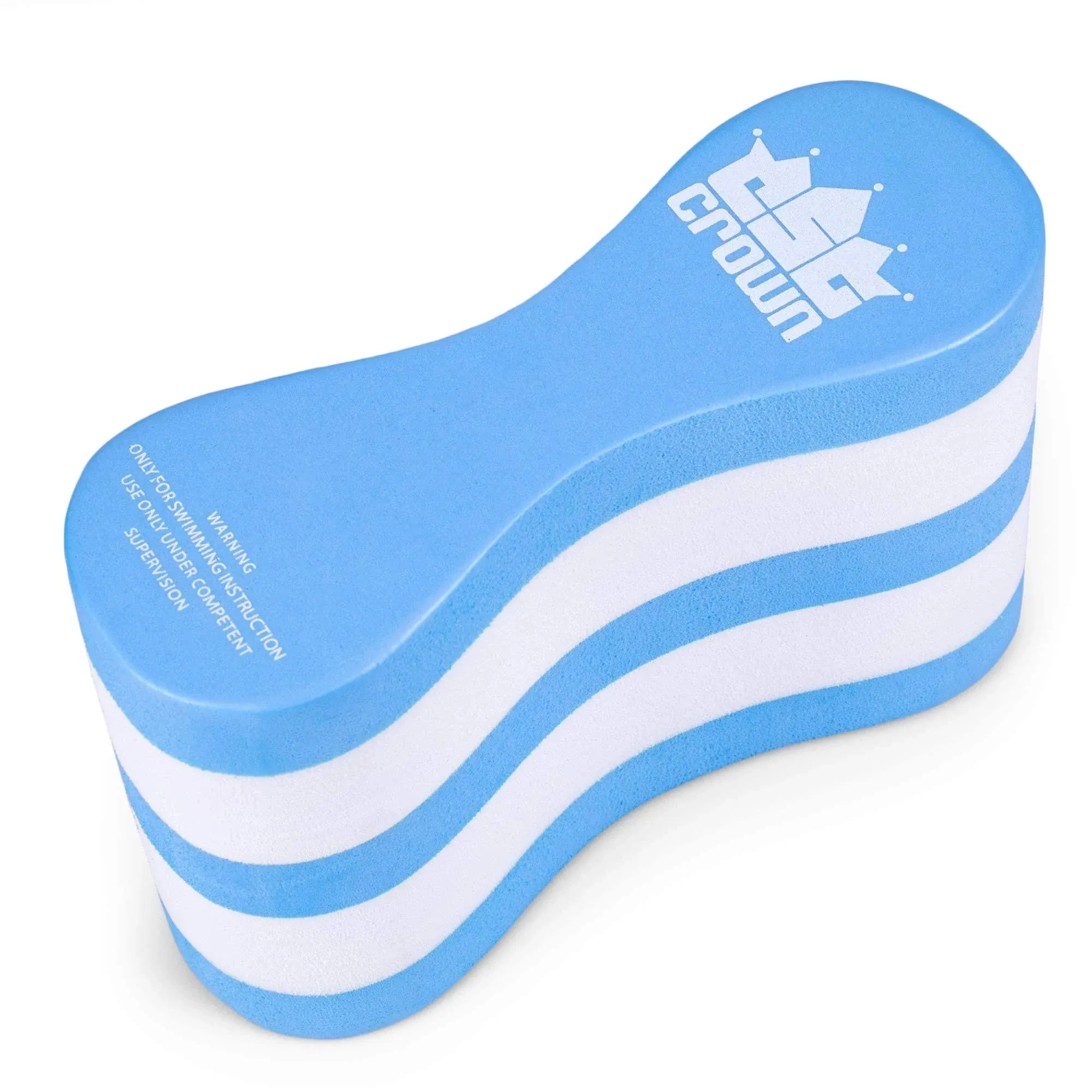 Crown Between-Legs Foam Core Pull Buoy 9.5&#034; for Swimming Aqua Fitness Exercise