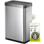 Eko Mirage-X Stainless Steel 47-Liter Motion Sensor Trash Can