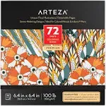 Arteza Coloring Book, Floral Illustrations, 72 Sheets