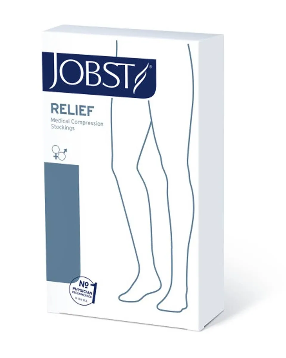 JOBST Relief 15-20 mmHg Compression Stockings, Knee High, Open Toe