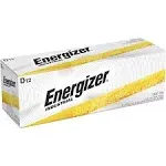 Energizer® Industrial Alkaline D Batteries, 1.5 V, 12/Box