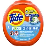 Tide PODS Liquid Laundry Detergent Soap Pacs HE Compatible 76 Count Powerful... 