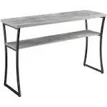 Convenience Concepts X-Calibur Console Table, Faux Birch / White Frame