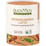 Banyan Botanicals Ashwagandha Latte Caffeine-Free Organic Herbal Latte Mix Instant Herbal Adaptogen Drink for Energy, Relaxation, and Nourishment*