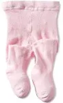 Jefferies Socks Baby-girls Infant Seamless Organic Cotton Tights, Pink, 6-18