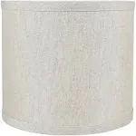 Classic Drum Smooth Linen Lamp Shade, 8" to 16" Bottom Size