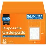 Inspire Absorbent Bed Pads for Incontinence Disposable XL 30 x 36 Super | The Peach Pad Ultra Thick & Absorbent 100 Grams 3G Sap Incontinence Bed Pads