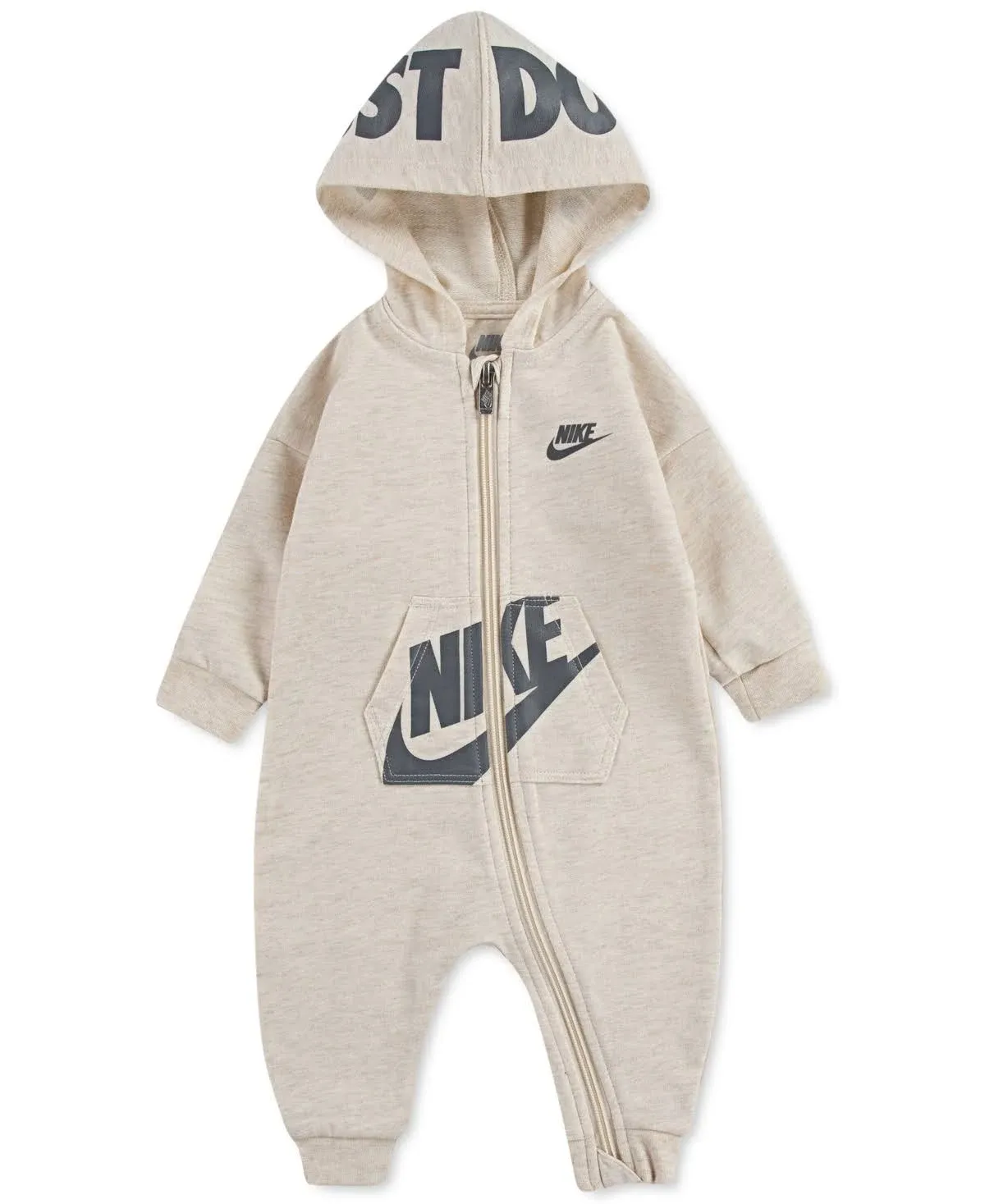 👶 3M Nike Logo Onesie Full-Zip Overalls Romper One-Piece Jogger Suit