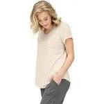 Kindred Bravely Everyday Nursing &amp; Maternity T-shirt - Oatmeal Stripe