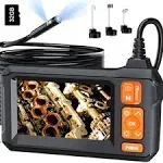 Daxiongmao Borescope, 4.3&#034; Endoscope Camera with Light, IP67 Waterproof Endos...