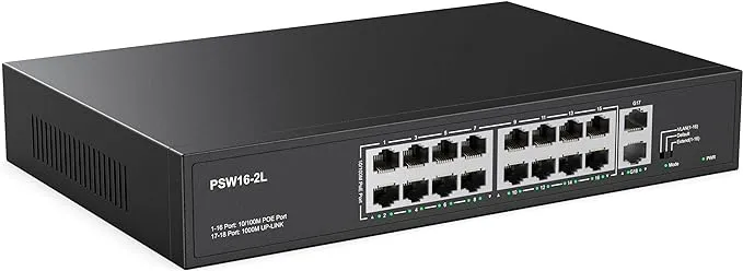 Real HD 16 Port PoE Switch