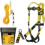 DEWALT Rooftop safety kit Heavy-duty Attachable Adjustable w/ 310 lb. Capacity