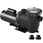 VEVOR Swimming Pool Pump, 1.5 HP 230 V, 1100 W Double Speed Pump for In/Above Ground Pool w/ Strainer Basket, 5400 GPH Max. Flow, Certification of ETL