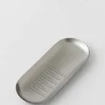 Yoshikawa Eatoko AS0012 Oros Grater, Silver, Width 1.8 x Depth 7.9 x Height 0.4 inches (4.5 x 20 x 1 cm)