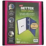 Staples 651746 1.5" 3-Ring Better Binder Pink (13569-cc)