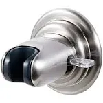 Secure Suction Cup Shower Head Holder with Swivel Design, Brushed Nickel Finish