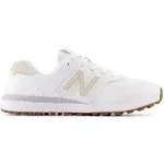 New Balance Women's 574 Greens V2 Golf Shoe, White/Grey, 6