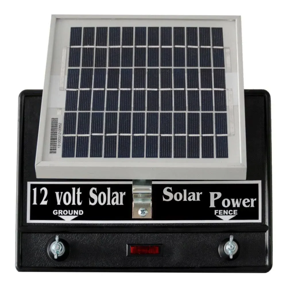 Solar Fence Charger 2-Joule / Free Lightning Diverter &amp; 5J Lightning Fuse Pack