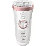 Braun Epilator Silk-épil 9 9-720, Hair Removal Device, Epilator for Women, Wet & Dry, Womens Shaver & Trimmer, Cordless, Rechargeable