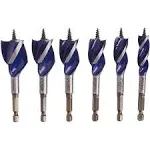 Drill Bit Set for Wood, 4-Inch, 6-Piece (1877239)