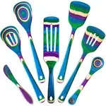 Baltique Mumbai Collection 7 Piece Cooking Utensil Set Safe for Nonstick