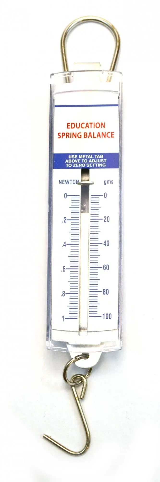 Eisco Labs Premium Spring Balance, 0-100g / 0-1N - Dual Scale - Zero Calibration