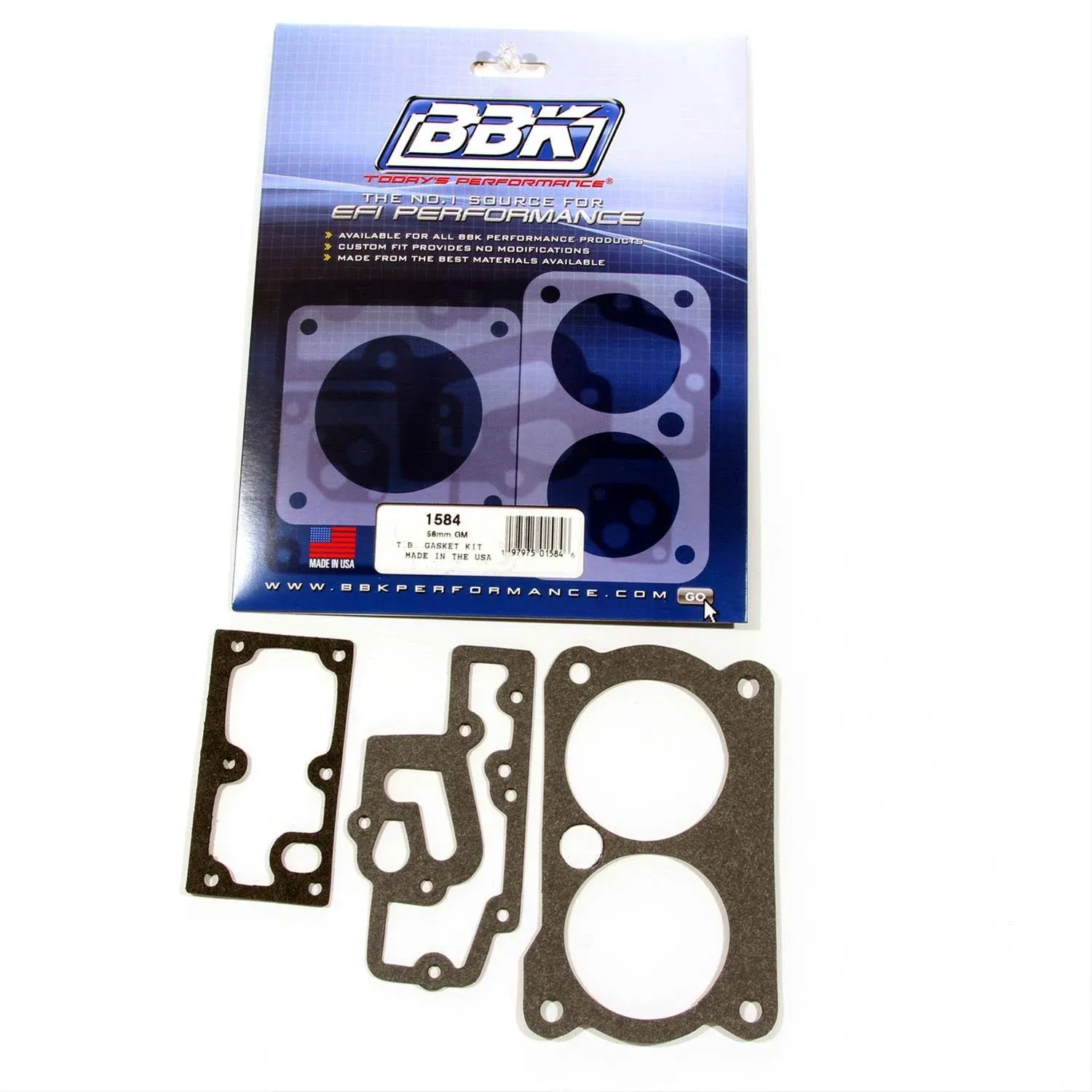 BBK Performance 1584 Throttle Body Gasket Kit - 58mm GM